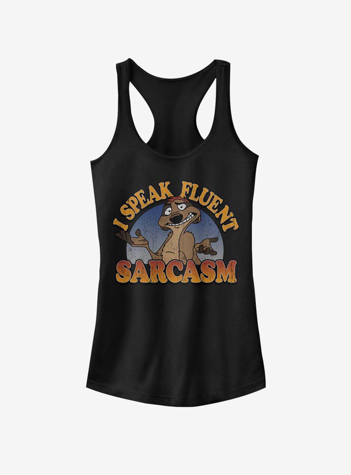 Disney The Lion King Sarcasm Girls Tank, BLACK, hi-res