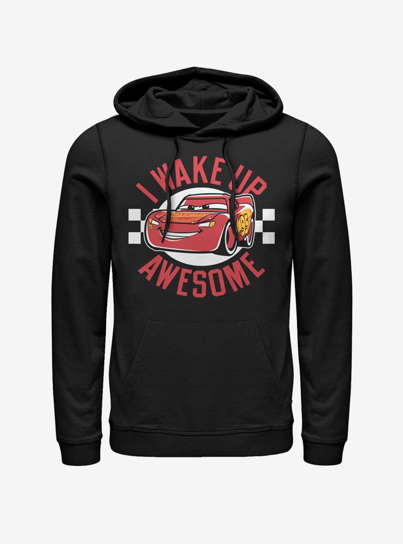 Disney Pixar Cars Wake Up Awesome Hoodie, BLACK, hi-res