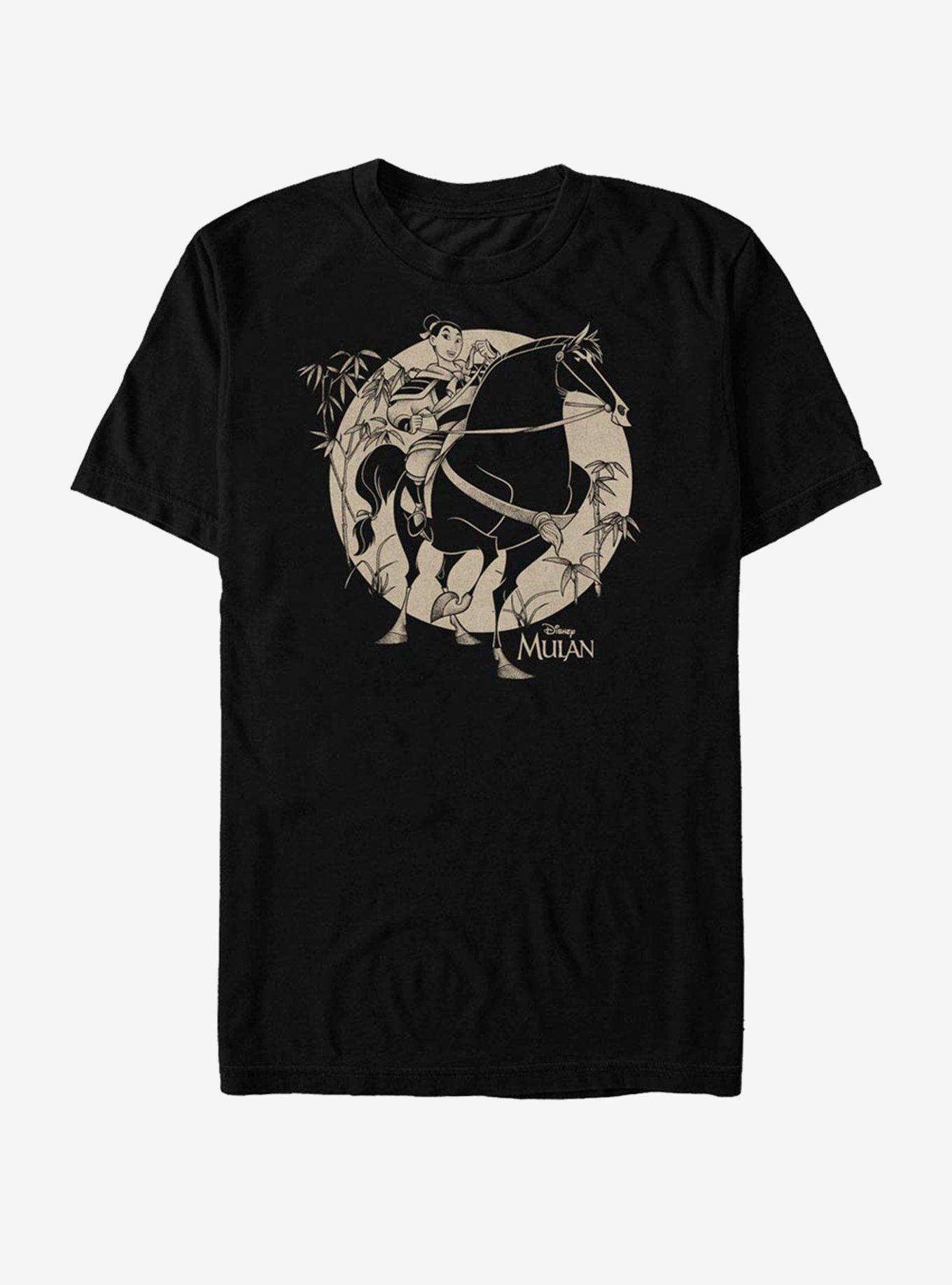 Disney Mulan Bamboo Shoots T-Shirt, BLACK, hi-res