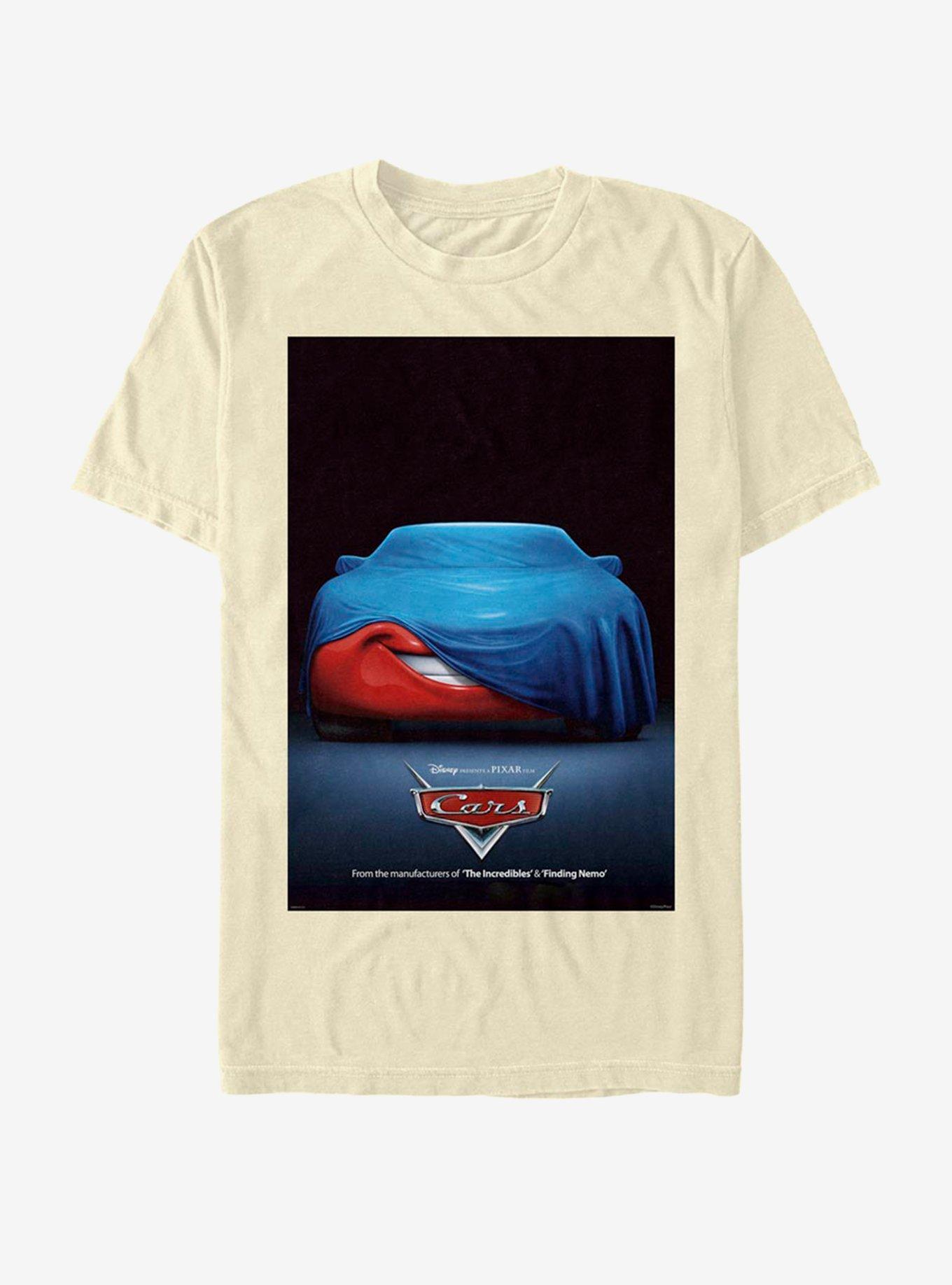 Disney Pixar Cars Movie Poster T-Shirt, NATURAL, hi-res