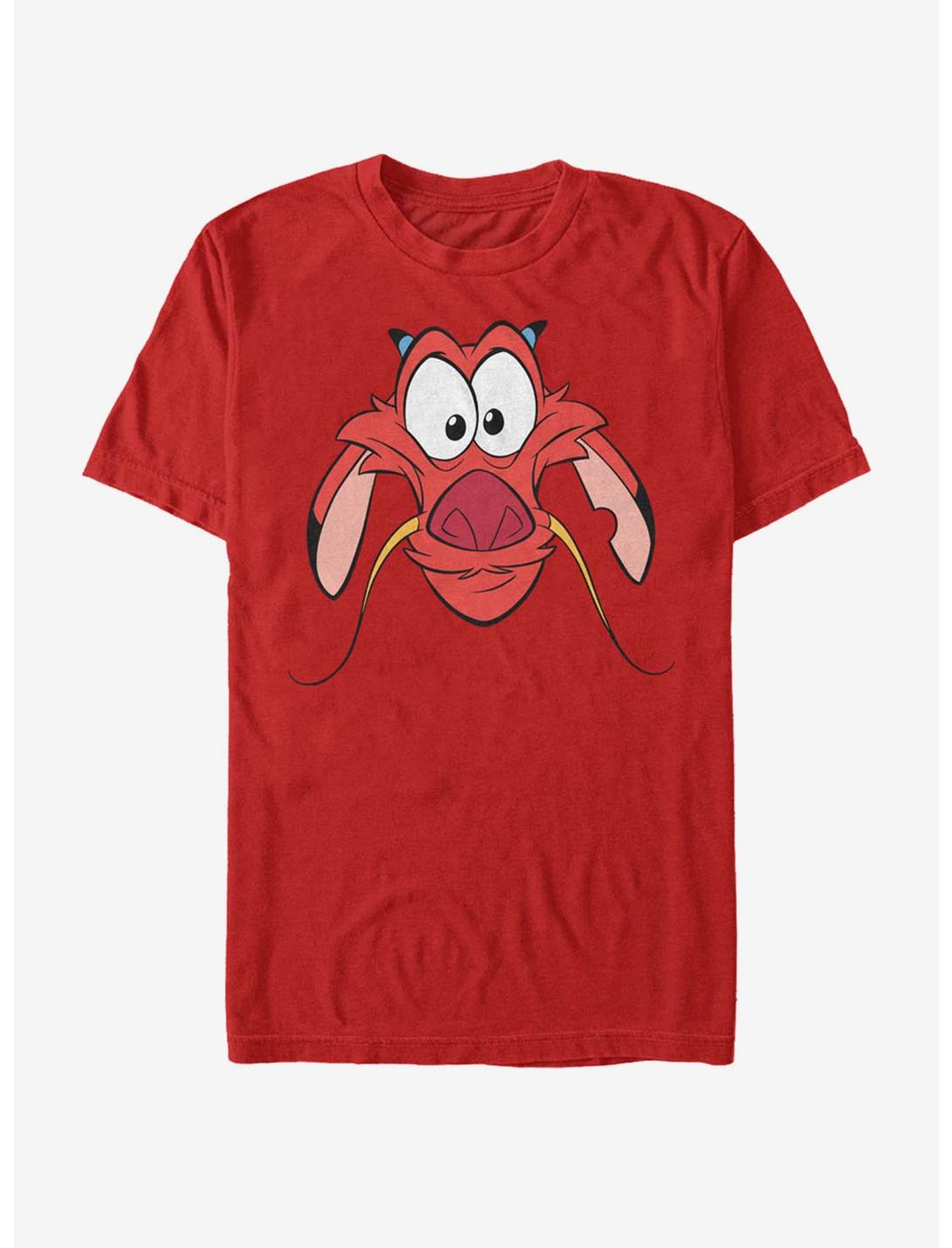 Disney Mulan Big Face Mushu T-Shirt, RED, hi-res