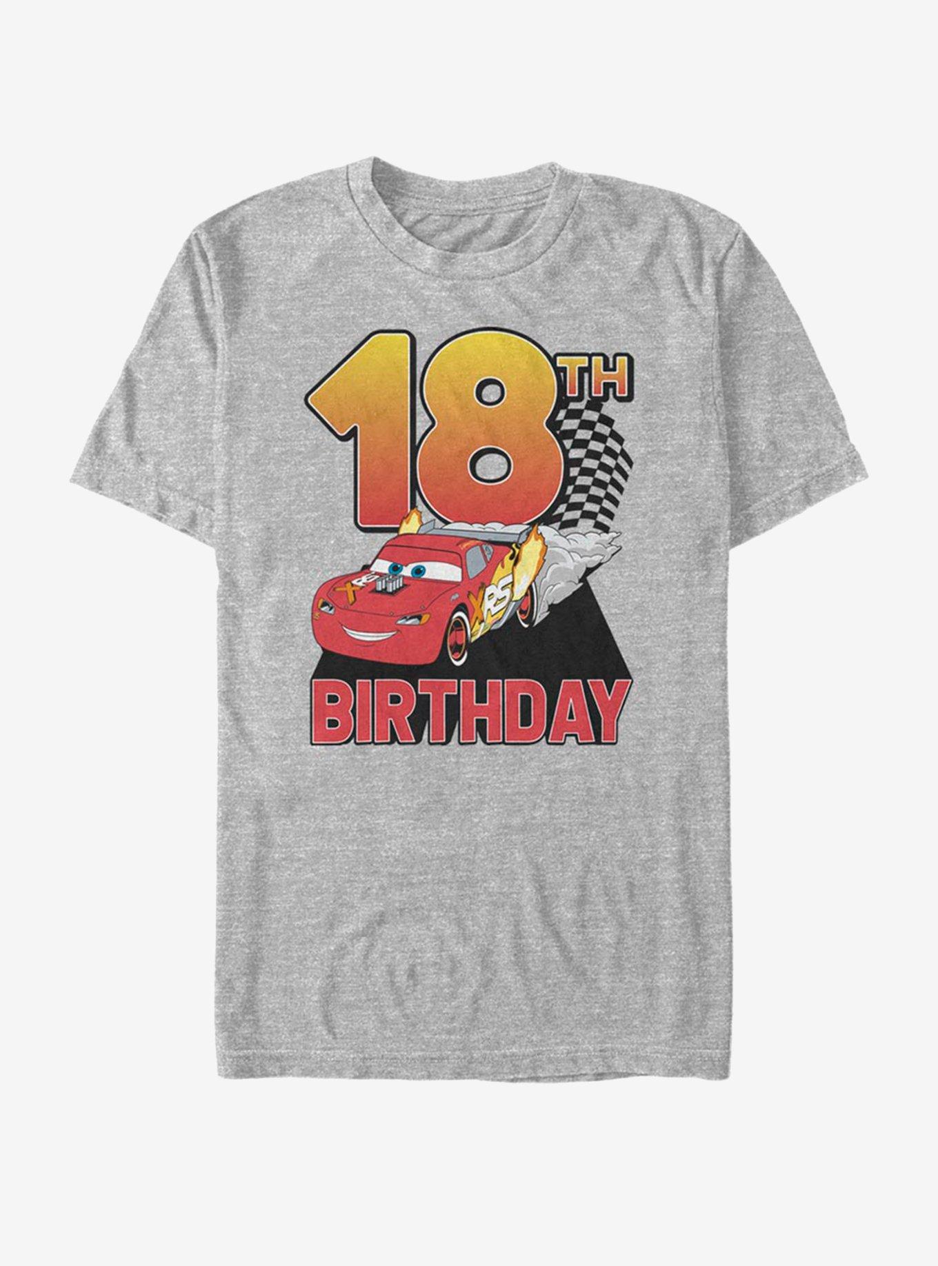 Disney Pixar Cars Lightning Birthday 18 T-Shirt