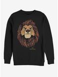 Disney The Lion King Ornate Crew Sweatshirt, BLACK, hi-res