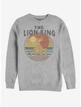 Disney The Lion King Retro King Crew Sweatshirt, ATH HTR, hi-res