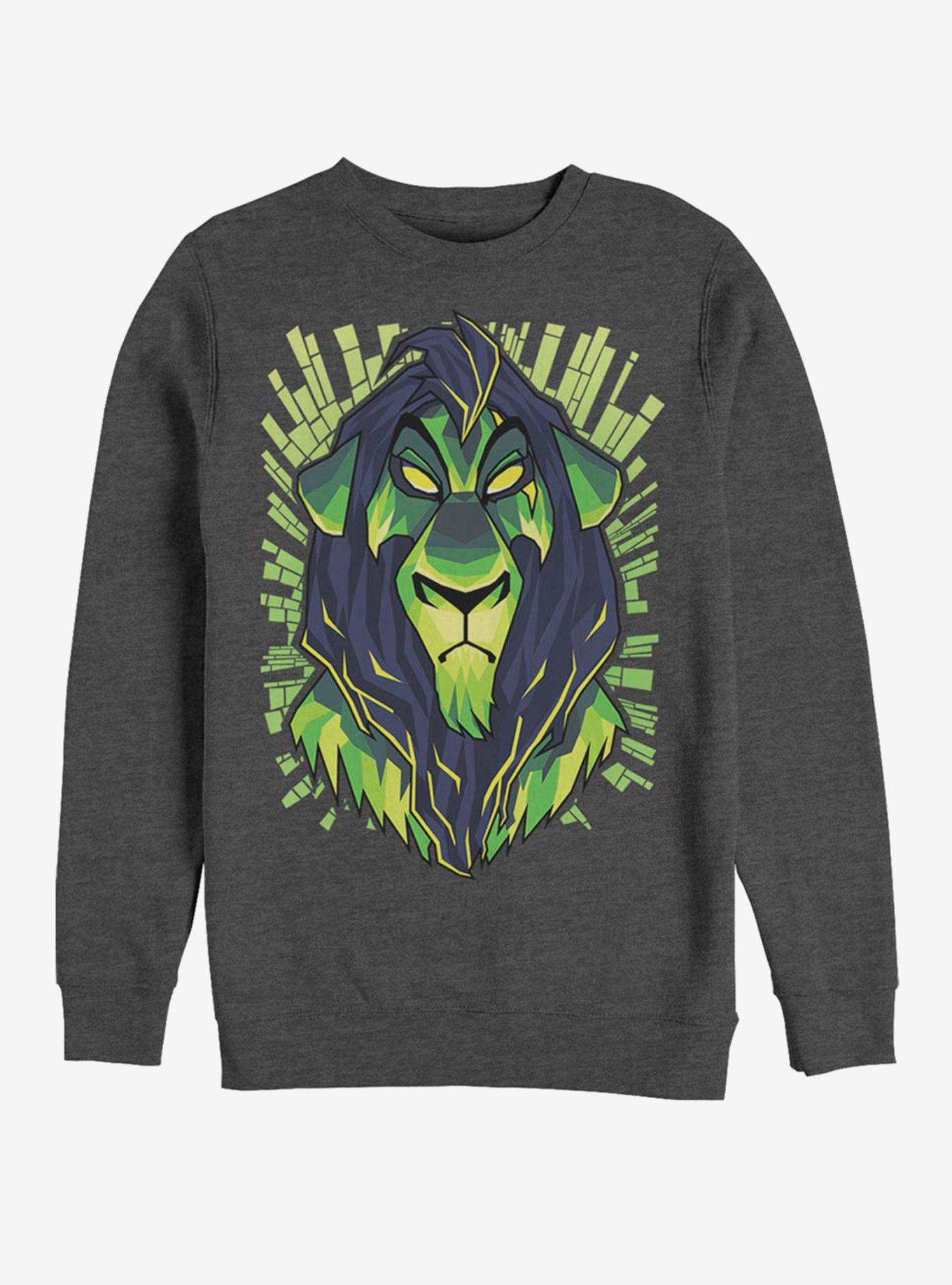 Disney The Lion King Unawares Crew Sweatshirt, CHAR HTR, hi-res