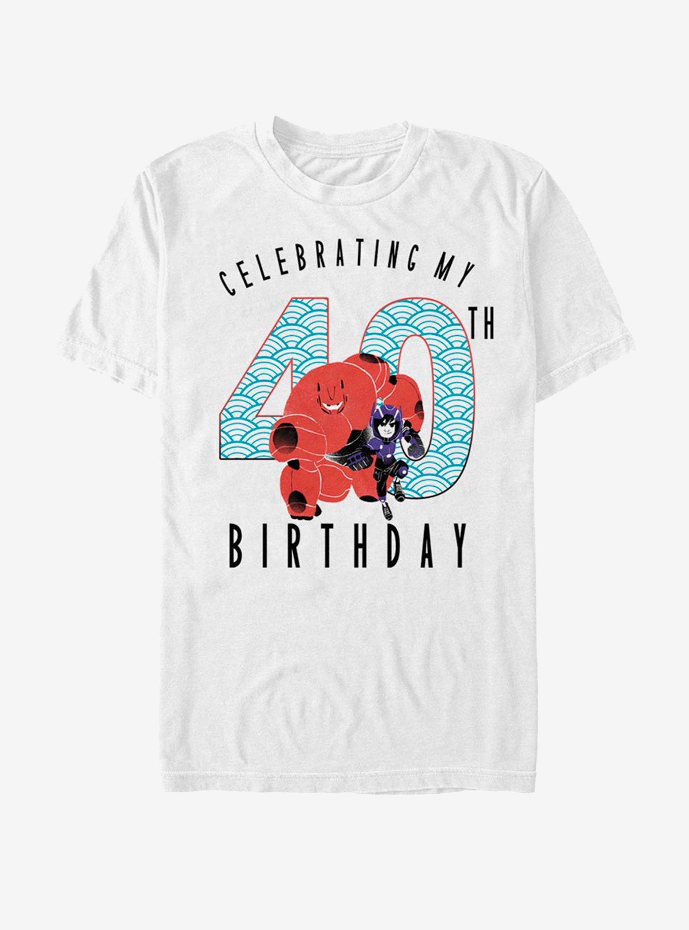 Disney Pixar Big Hero 6 Baymax 40 Years T-Shirt, WHITE, hi-res