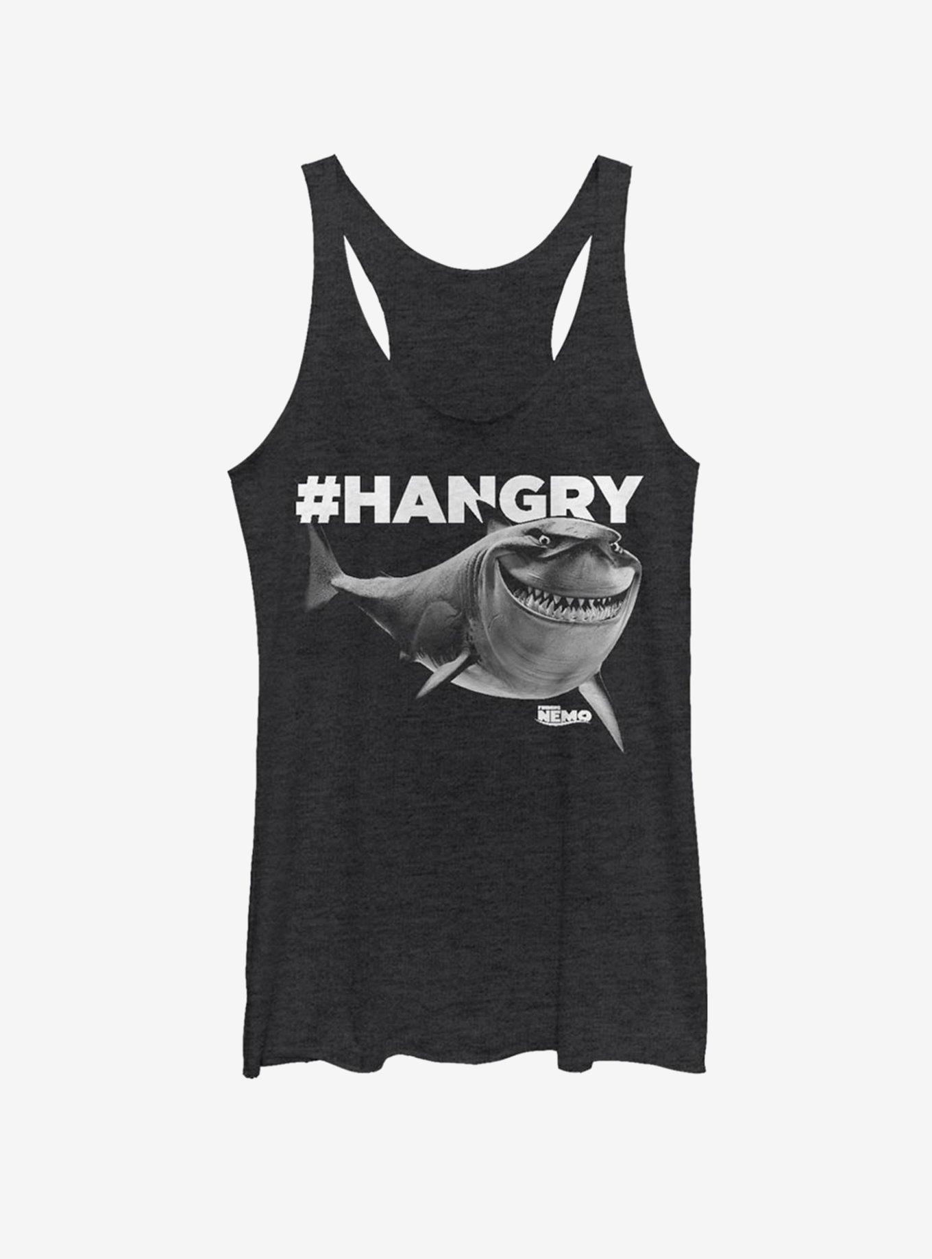 Disney Pixar Finding Nemo Hangry Bruce Girls Tank, BLK HTR, hi-res