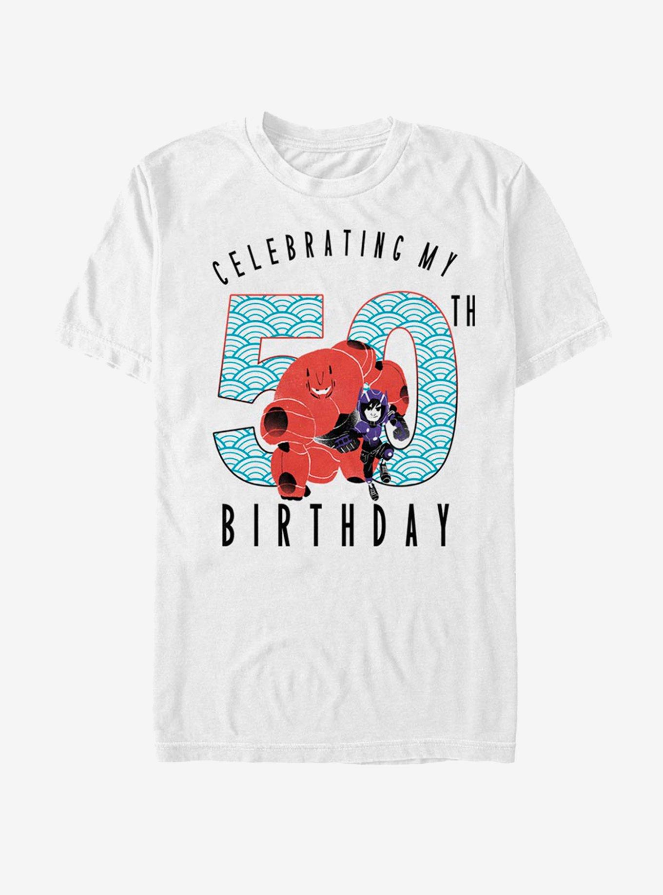 Disney Pixar Big Hero 6 Baymax 50 Years T-Shirt, WHITE, hi-res