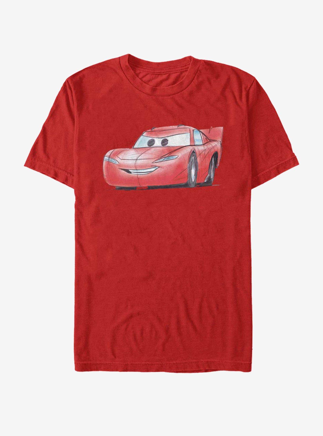 Disney Pixar Cars Mcqueen Sketch T-Shirt