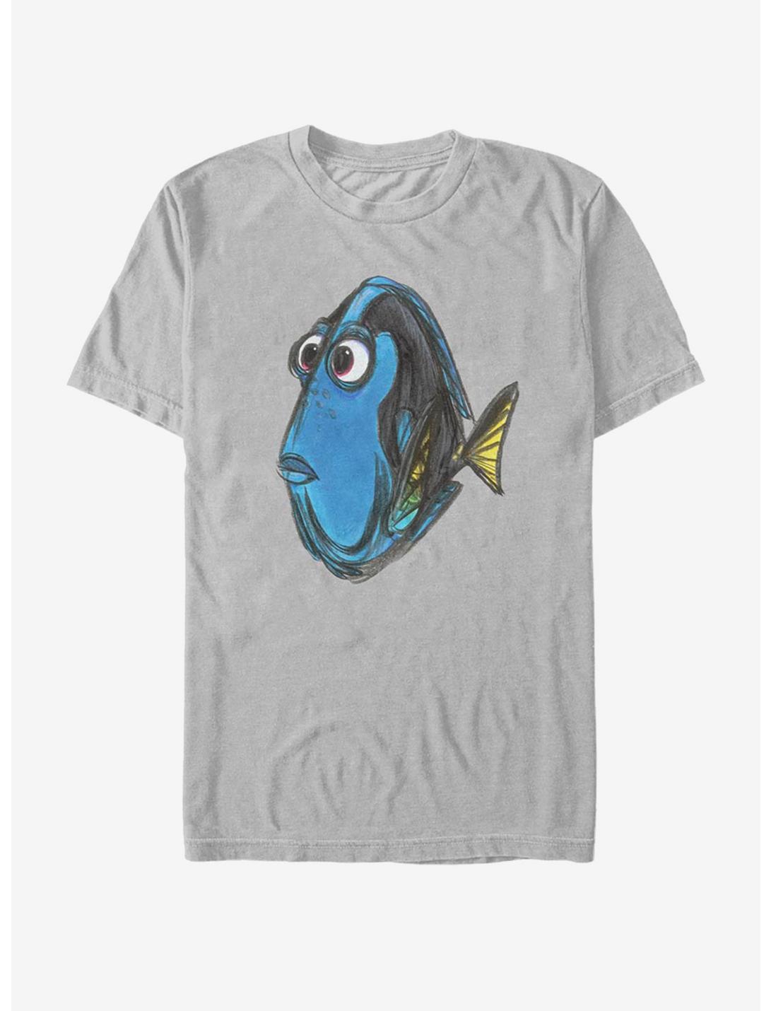 Disney Pixar Finding Nemo Dory Face T-Shirt, SILVER, hi-res