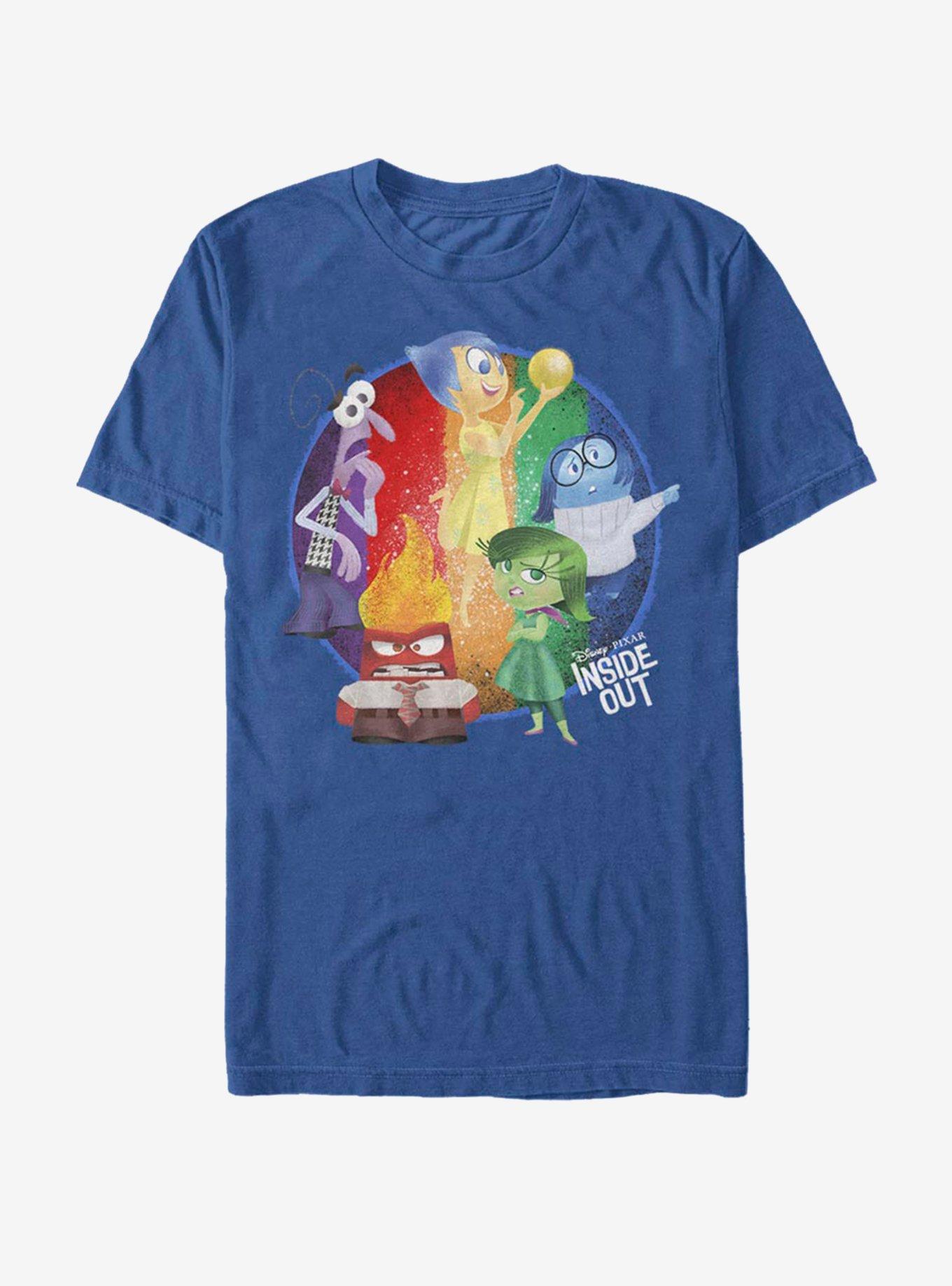 Disney Pixar Inside Out Circle Of Friends T-Shirt, ROYAL, hi-res