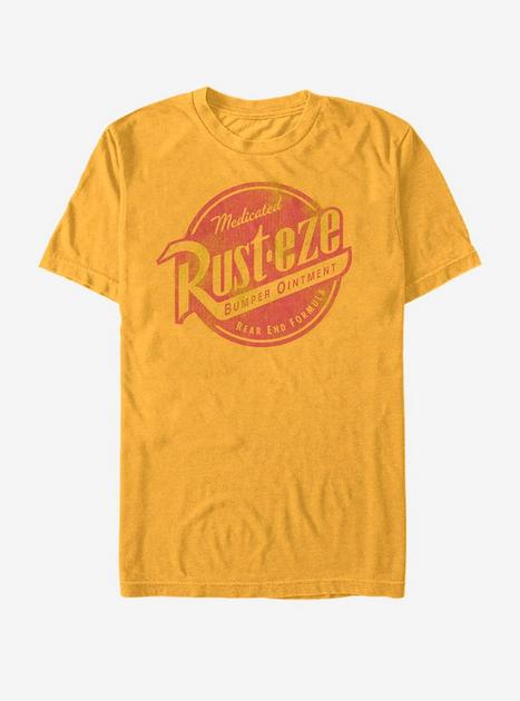 Disney Pixar Cars Rusteze Logo T-Shirt - GOLD | Hot Topic