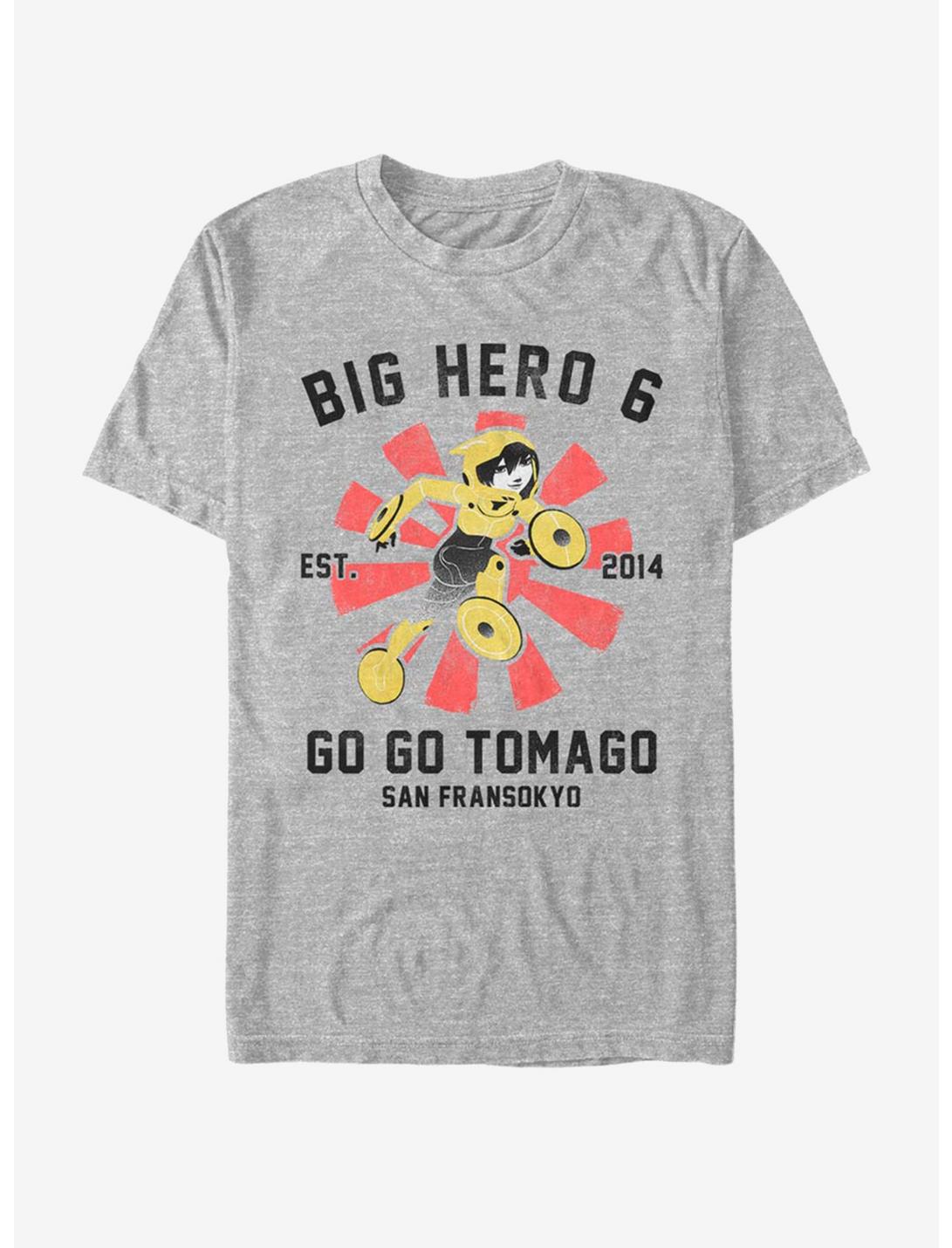 Disney Pixar Big Hero 6 Go Go Collegiate T-Shirt, ATH HTR, hi-res