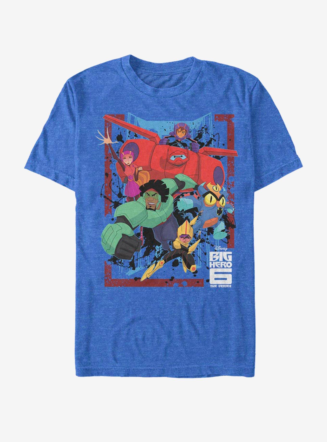 Disney Pixar Big Hero 6 Group Six T-Shirt, ROY HTR, hi-res