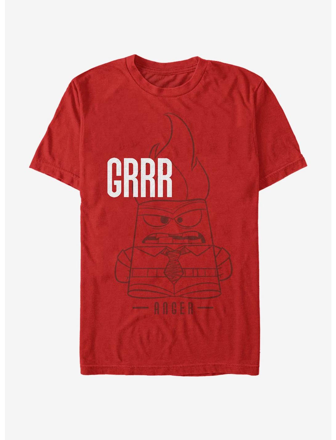 Disney Pixar Inside Out Grrr Anger T-Shirt, RED, hi-res