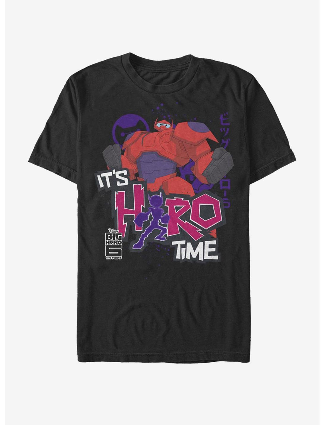 Disney Pixar Big Hero 6 Hero Time Baymax T-Shirt, BLACK, hi-res