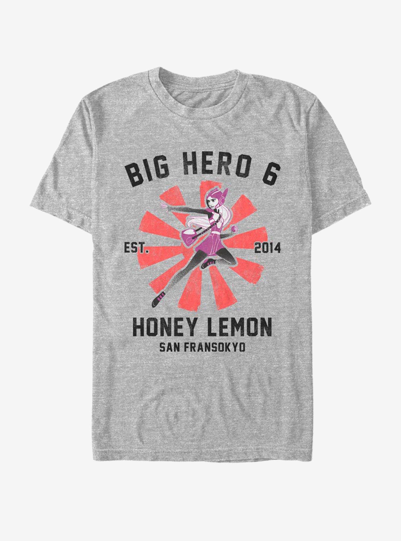 Disney Pixar Big Hero 6 Honey Lemon Collegiate T-Shirt, ATH HTR, hi-res