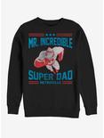 Disney Pixar The Incredibles Athletic Superdad Crew Sweatshirt, BLACK, hi-res