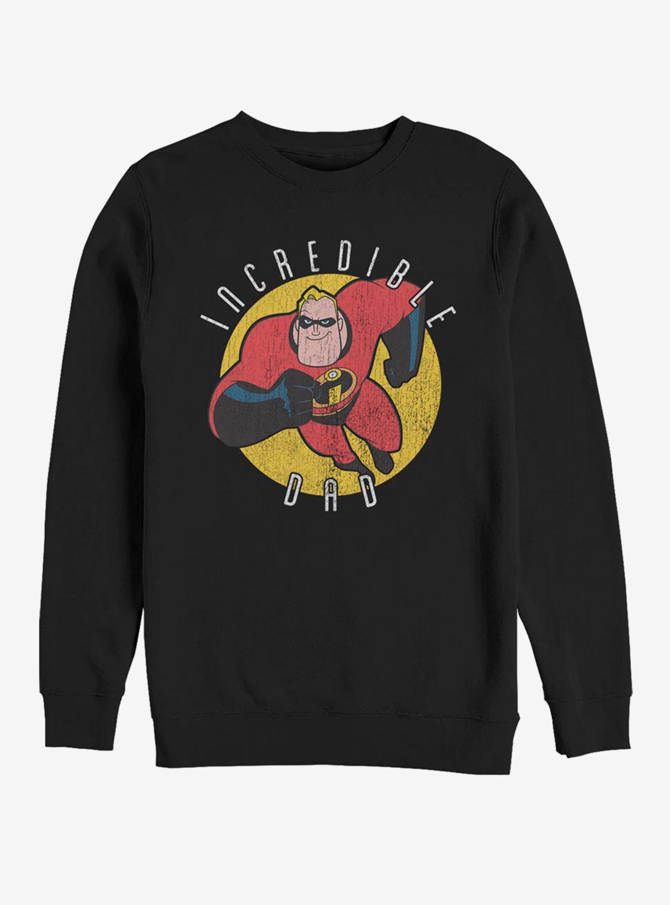 Disney Pixar The Incredibles Incredible Dad Crew Sweatshirt