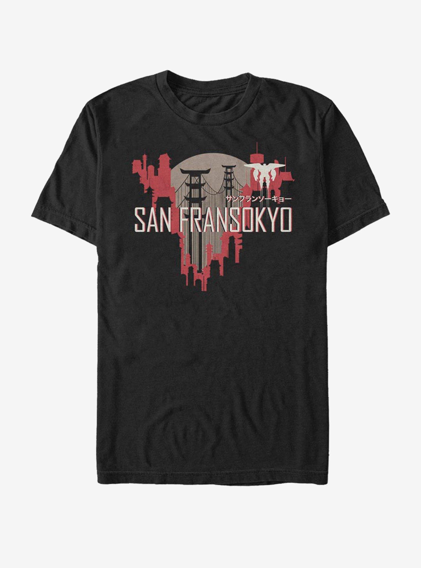 Disney Pixar Big Hero 6 San Fransokyo Visit T-Shirt, BLACK, hi-res