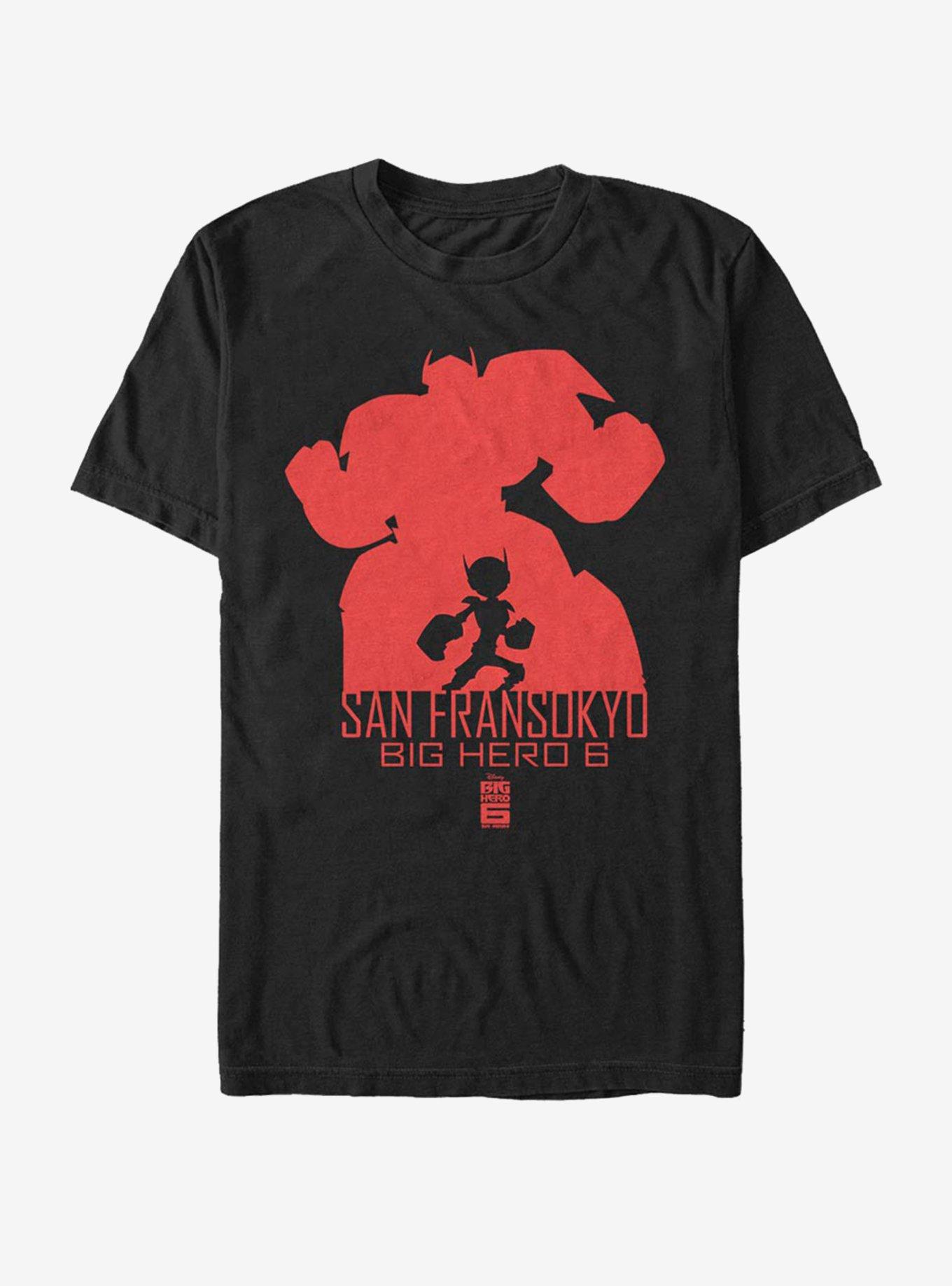 Disney Pixar Big Hero 6 Silhouette Baymax T-Shirt, BLACK, hi-res