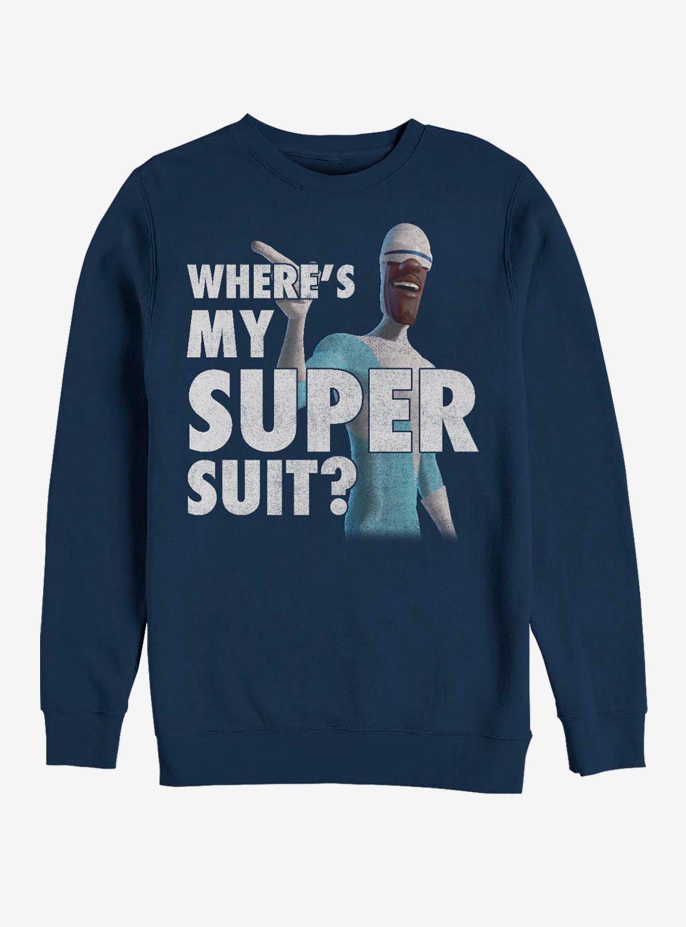 Disney Pixar The Incredibles Super Suit Crew Sweatshirt, , hi-res
