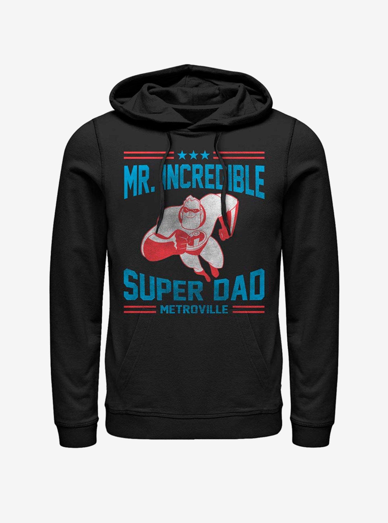 Disney Pixar The Incredibles Athletic Superdad Hoodie, BLACK, hi-res