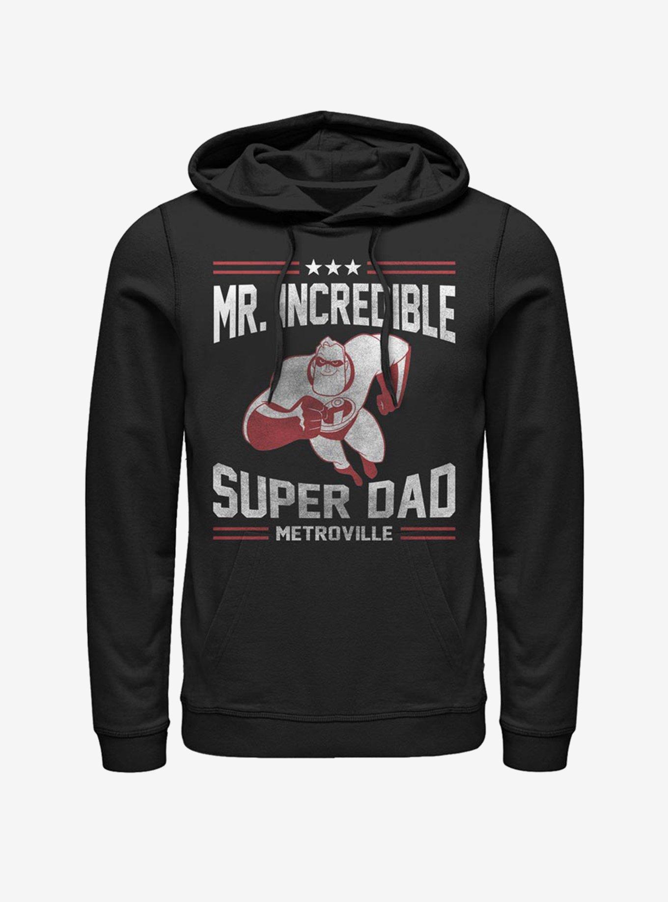 Disney Pixar The Incredibles Sporty Super Dad Hoodie, BLACK, hi-res