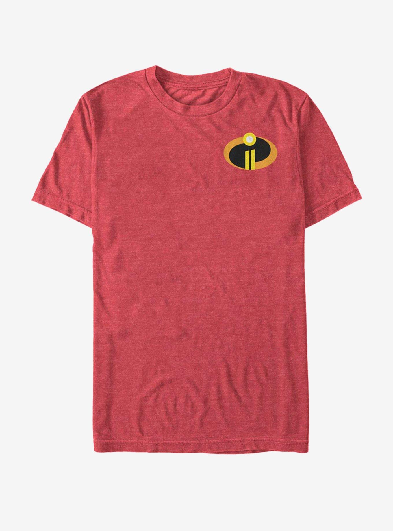Disney Pixar The Incredibles An Incredible Logo T-Shirt, RED HTR, hi-res