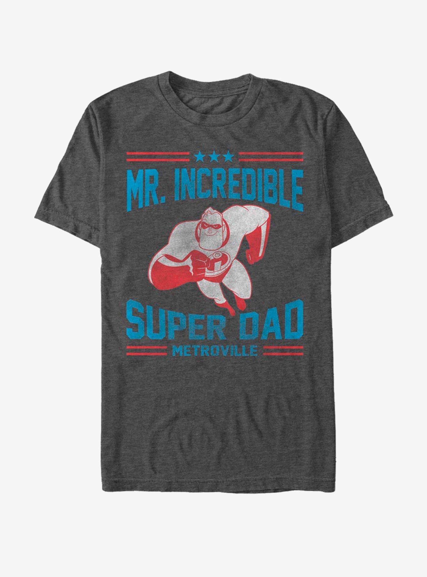 Disney Pixar The Incredibles Athletic Superdad T-Shirt, CHAR HTR, hi-res