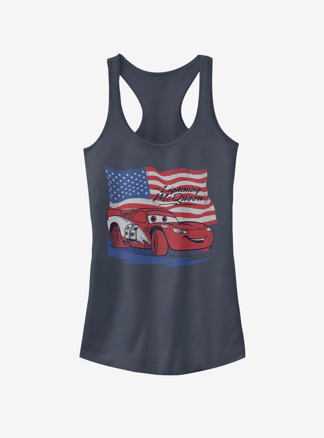 Disney Pixar Cars Lightning Flag Girls Tank, INDIGO, hi-res