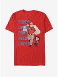 Disney Pixar The Incredibles Don't Need Capes T-Shirt, RED, hi-res
