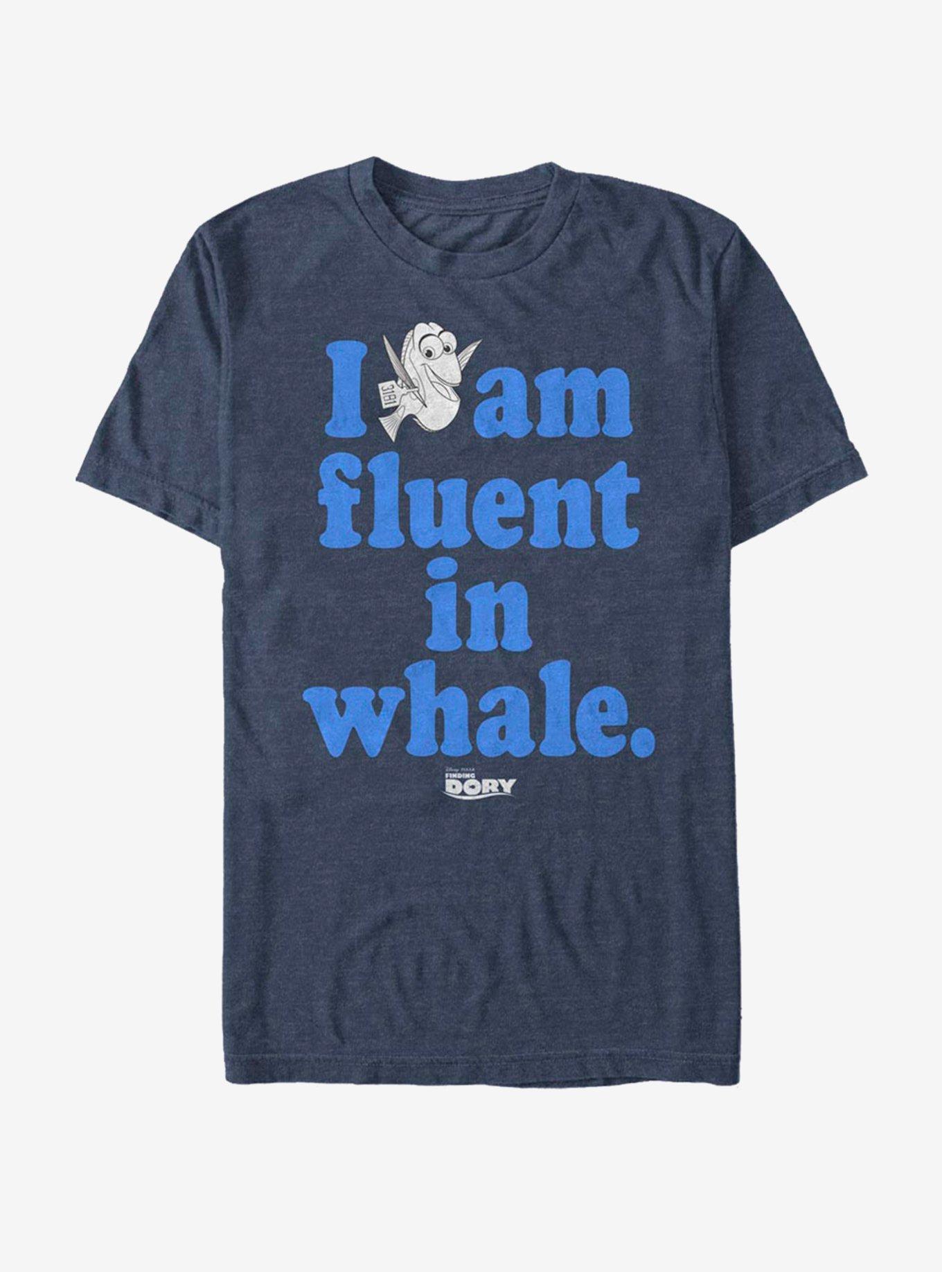Disney Pixar Finding Dory Fluent In Whale T-Shirt, NAVY HTR, hi-res