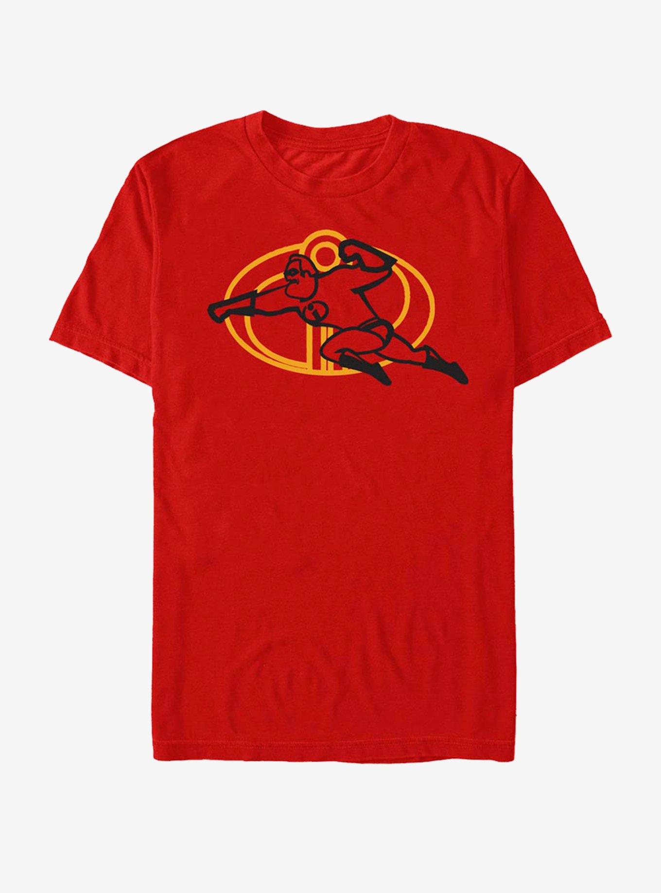 Disney Pixar The Incredibles Incredi Line T-Shirt, RED, hi-res