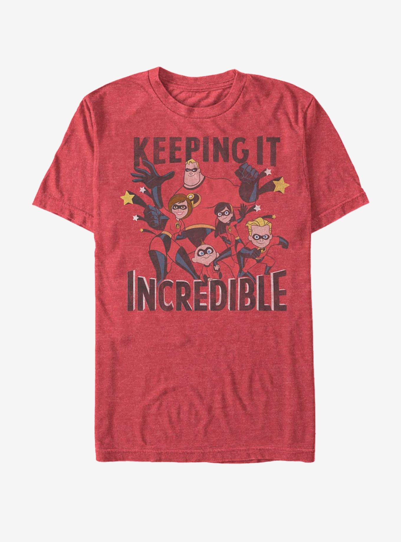 Disney Pixar The Incredibles Incredible Keepers T-Shirt, RED HTR, hi-res