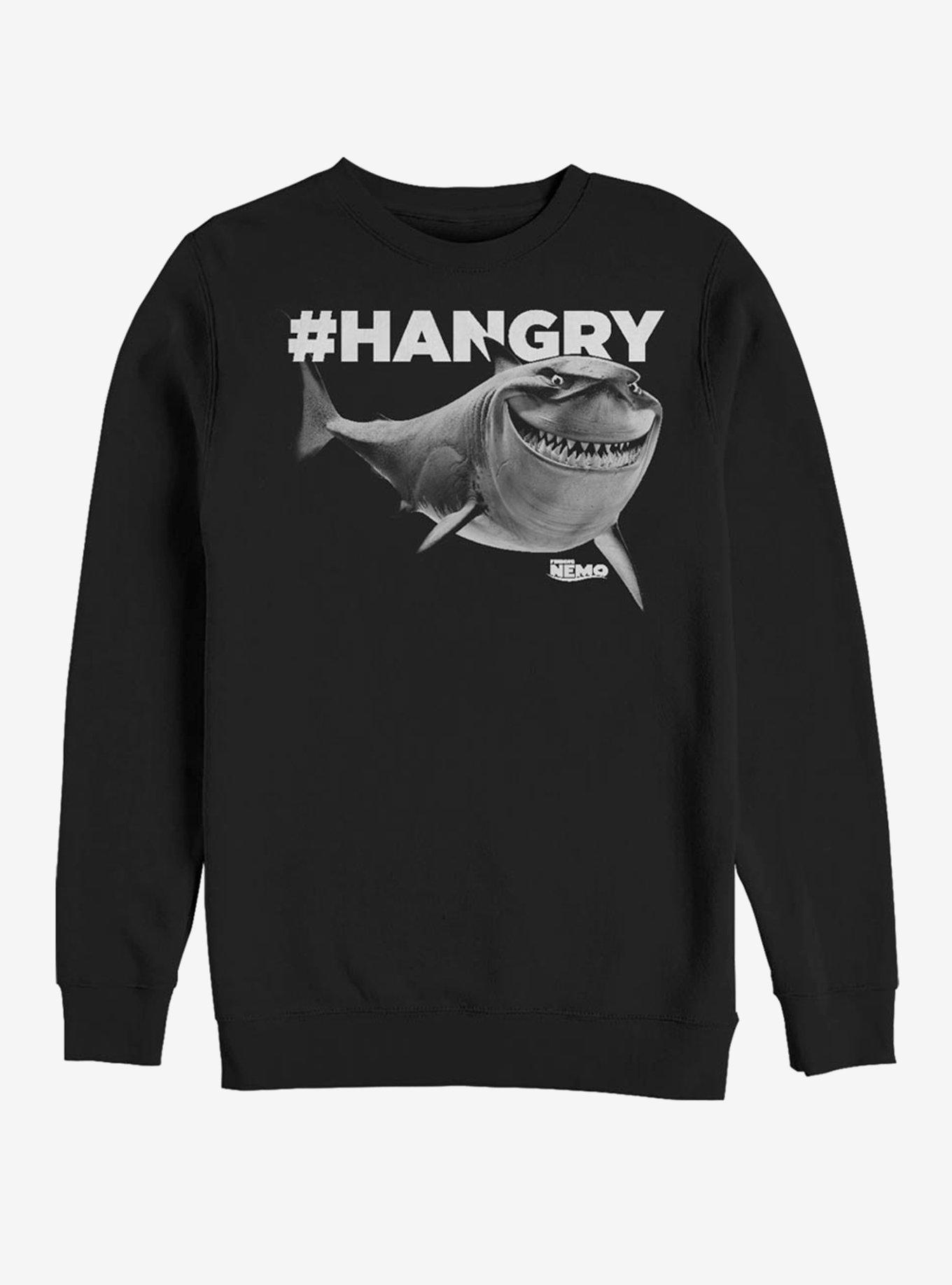 Disney Pixar Finding Nemo Hangry Bruce Crew Sweatshirt, BLACK, hi-res