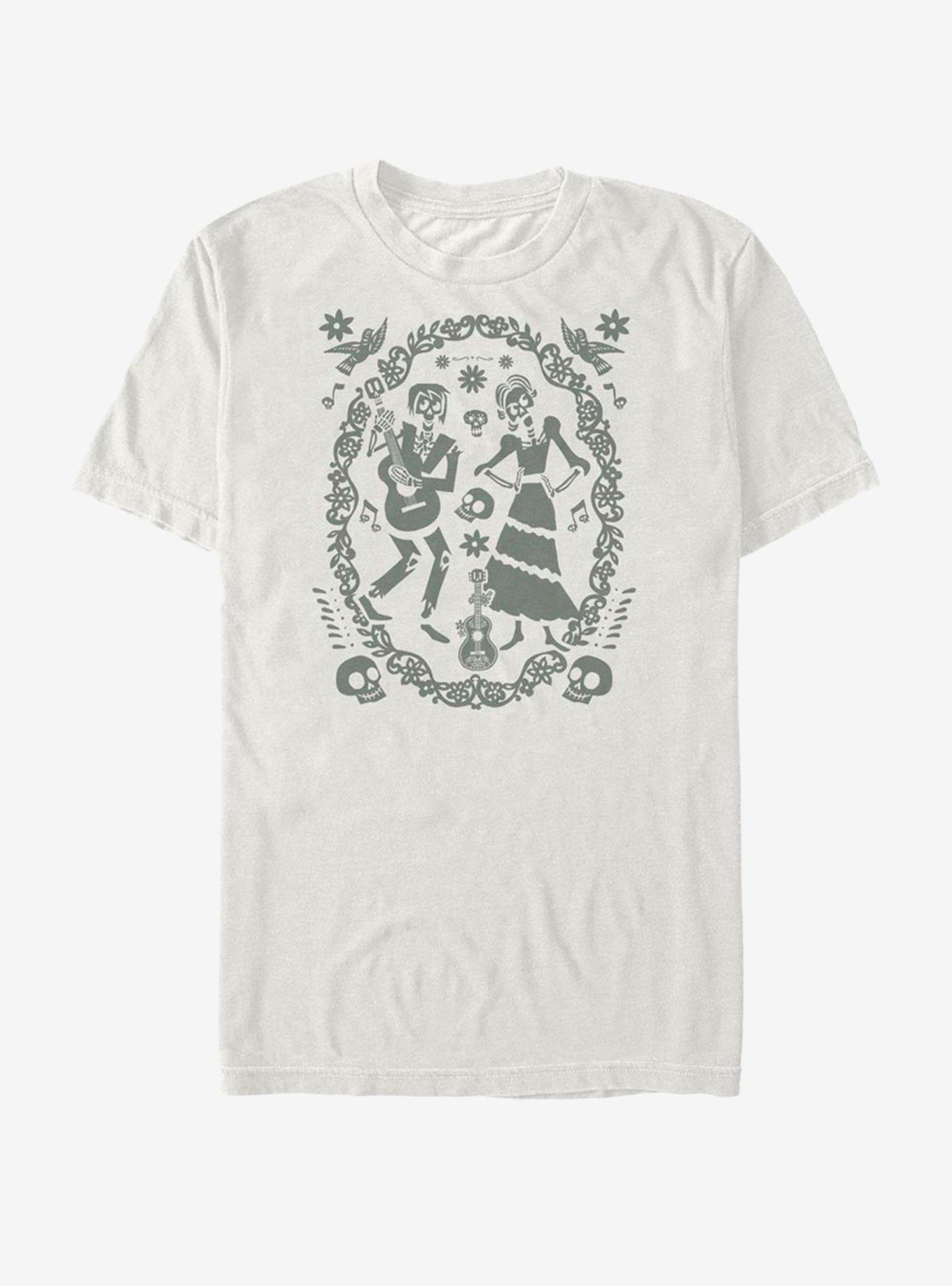 Disney Pixar Coco Paper Art Oval T-Shirt, , hi-res