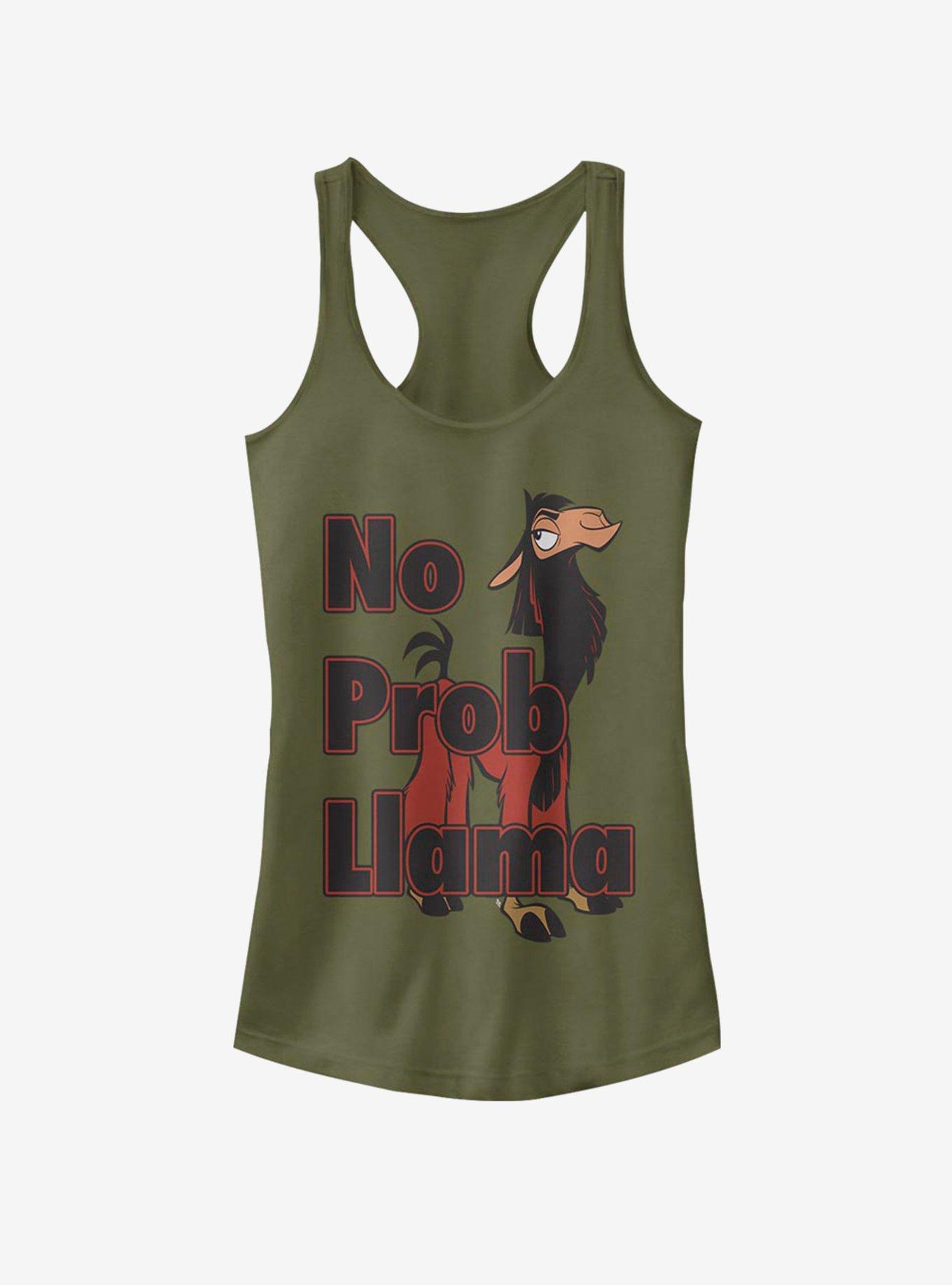 Disney The Emperor'S New Groove No Probllama Girls Tank, MIL GRN, hi-res