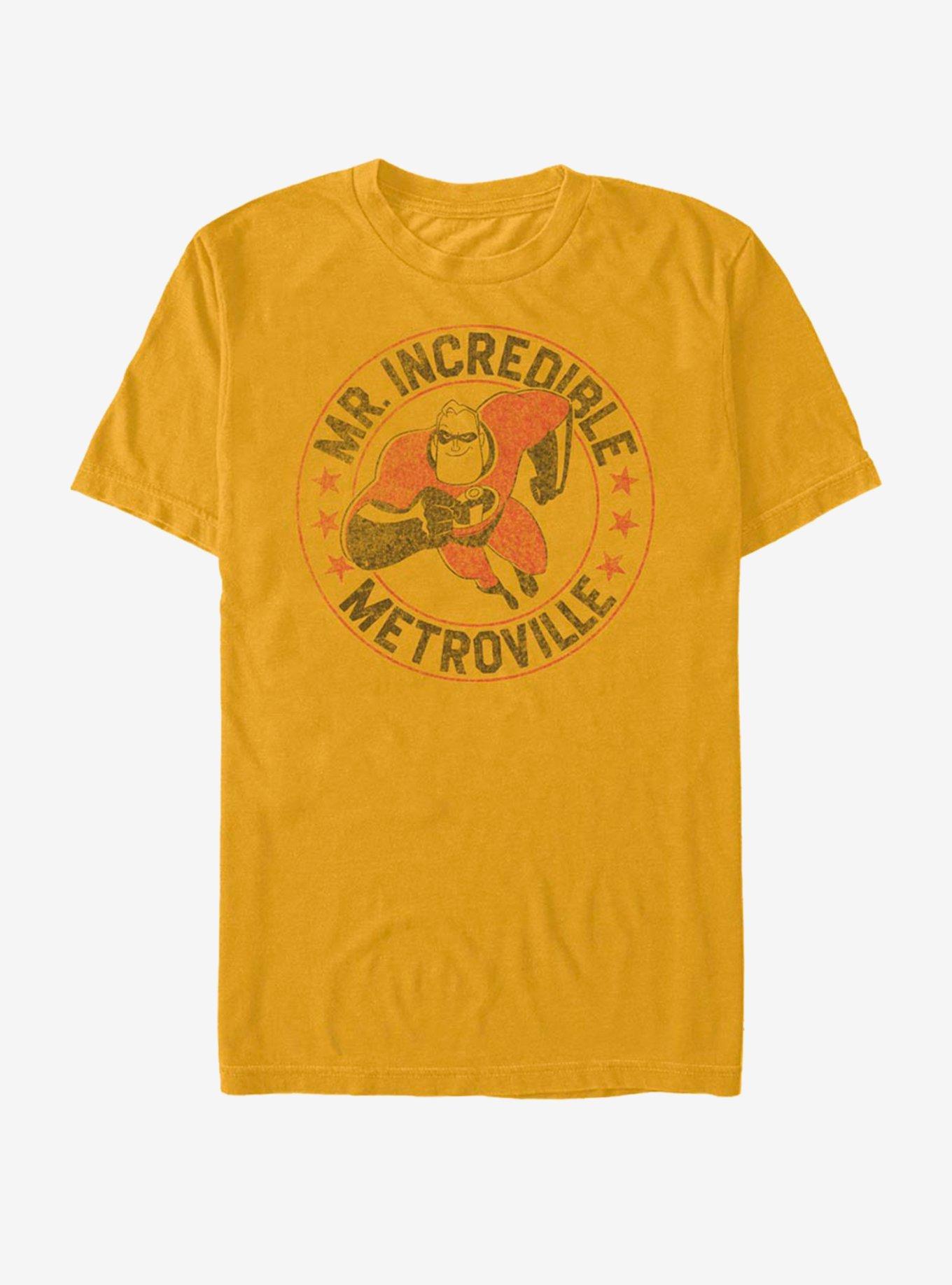 Disney Pixar The Incredibles Metrovilles Finest T-Shirt, GOLD, hi-res