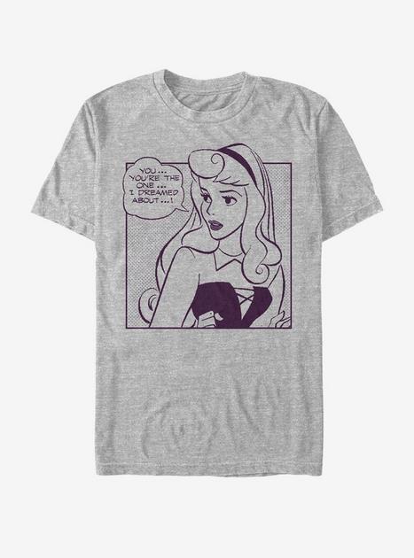 Disney Sleeping Beauty Aurora Comic T-Shirt - GREY | Hot Topic