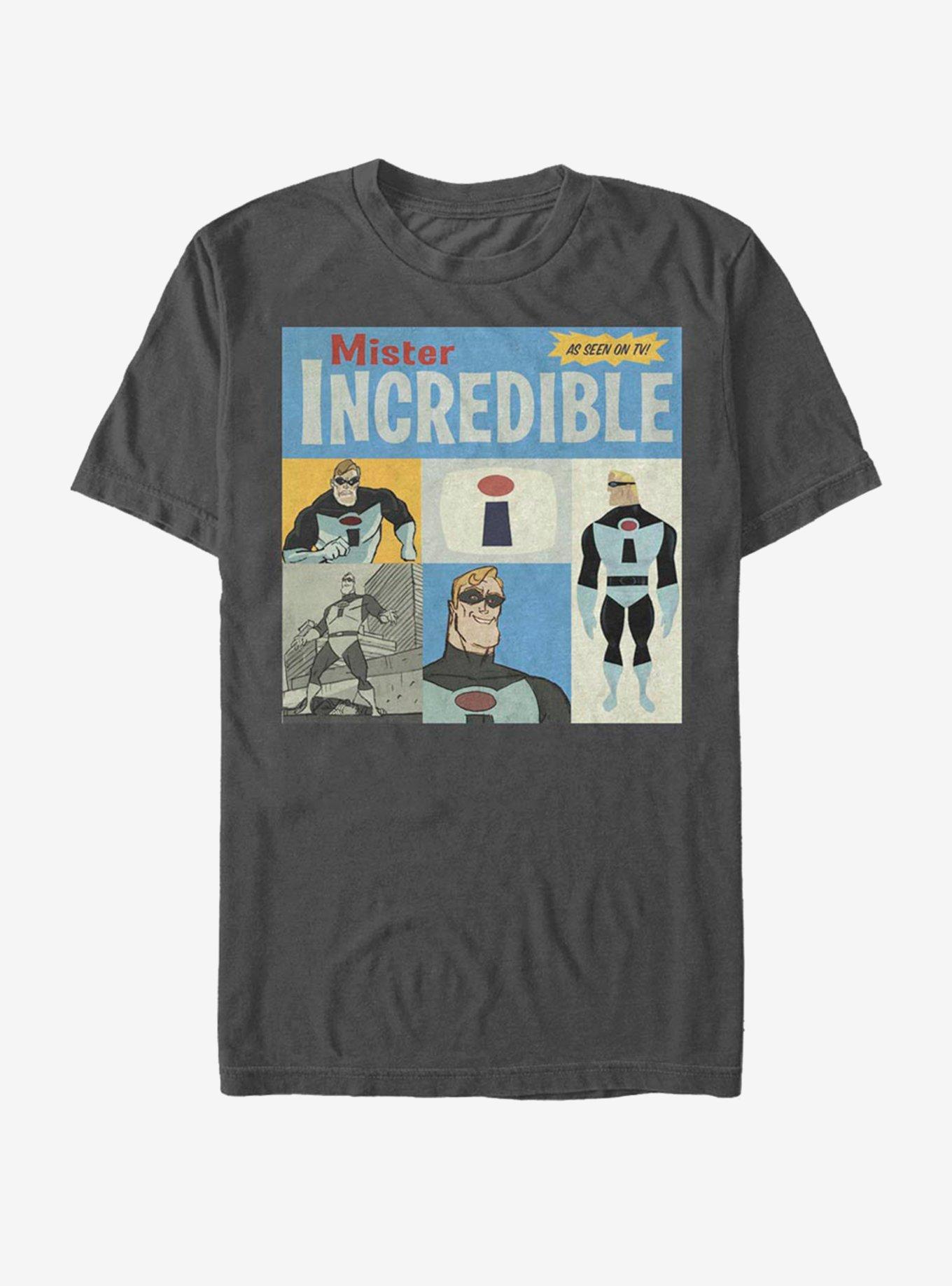 Disney Pixar The Incredibles Mr. As Seen On Tv T-Shirt, CHARCOAL, hi-res