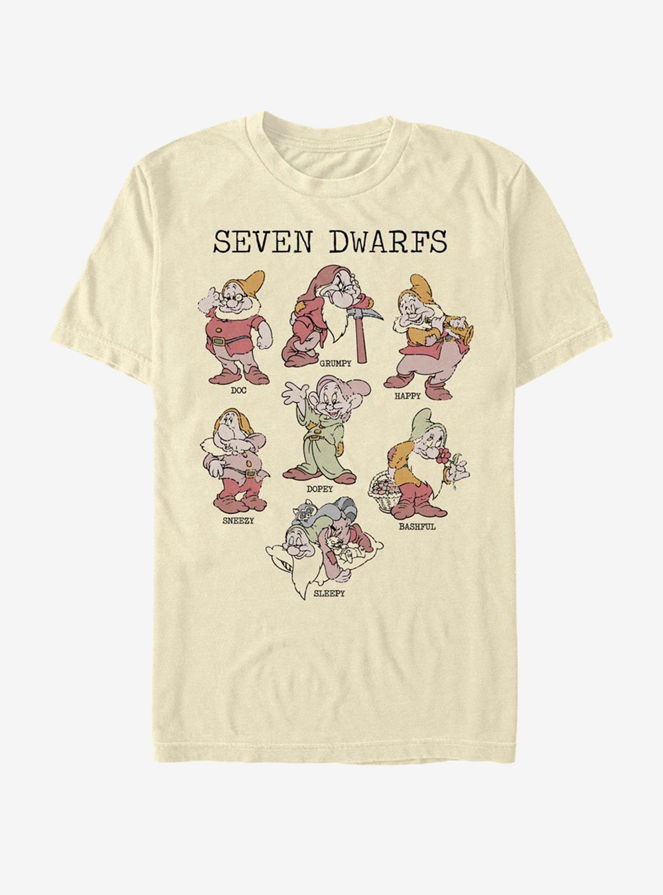 Disney Snow White Dwarf Grid T-Shirt, , hi-res