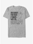 Disney Snow White Grumpy Sorry T-Shirt, ATH HTR, hi-res