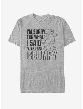 Disney Snow White Grumpy Sorry T-Shirt, ATH HTR, hi-res