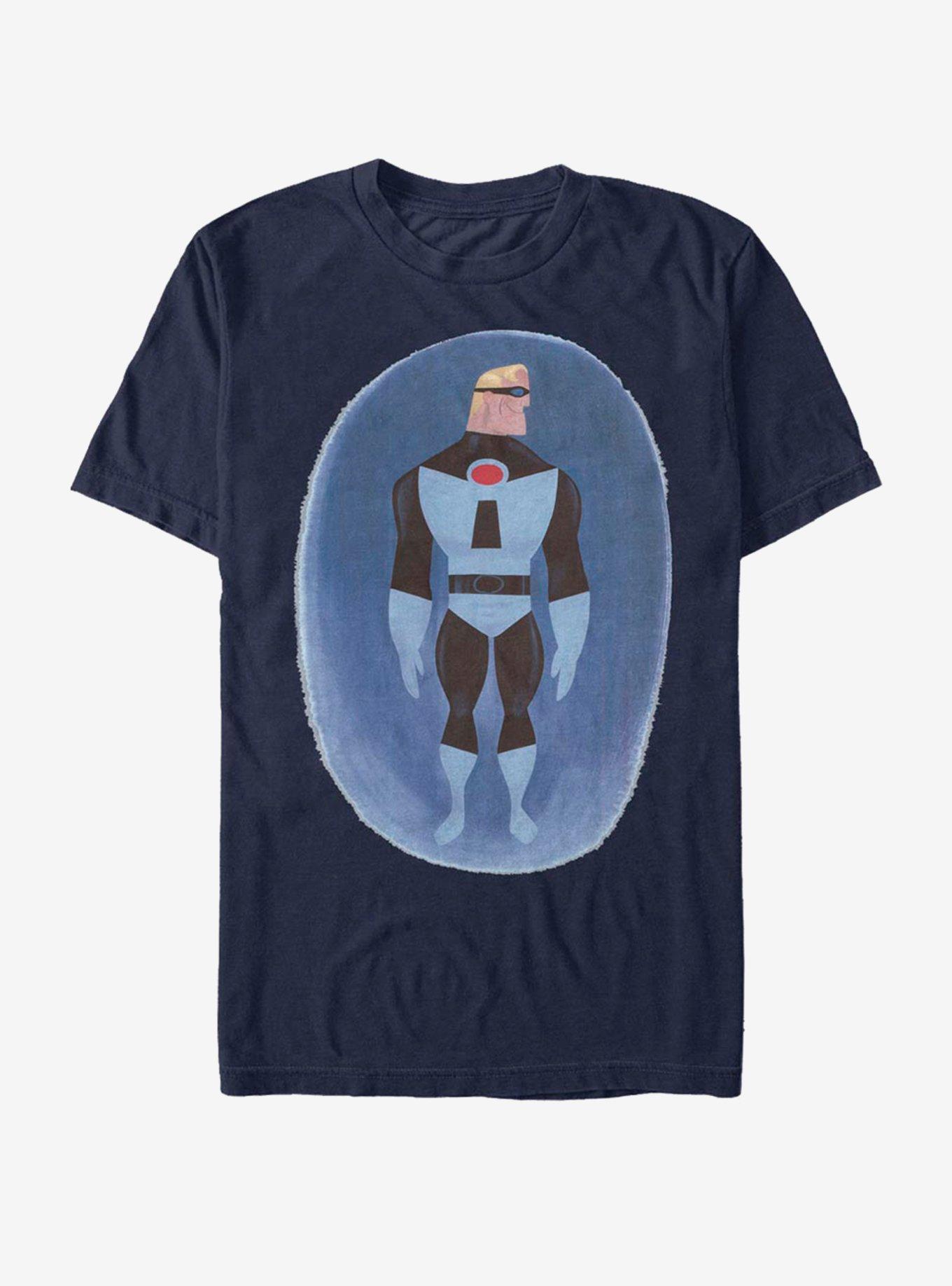 Disney Pixar The Incredibles Old Incredible Watercolor T-Shirt, NAVY, hi-res