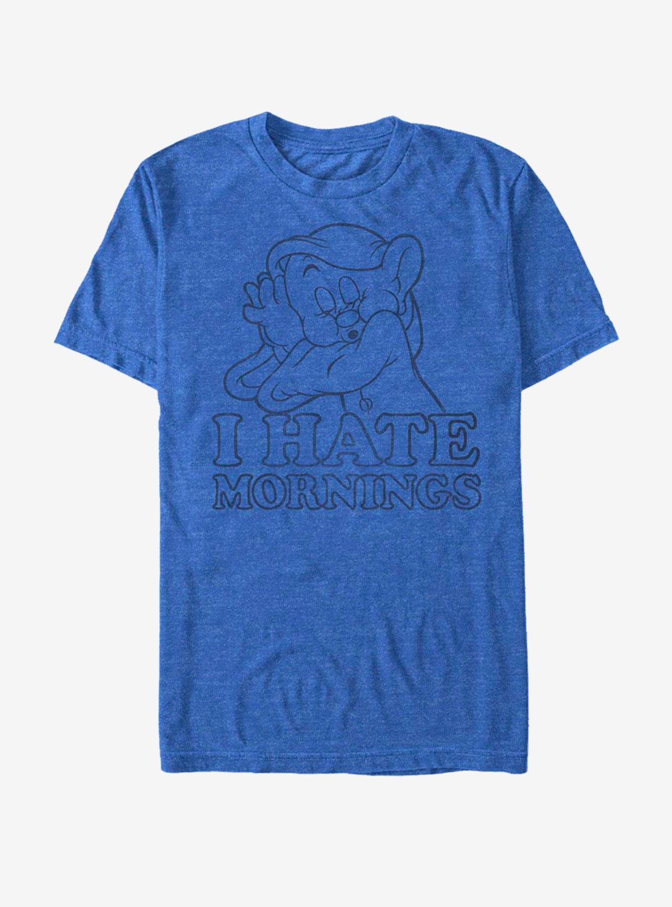 Disney Snow White No Mornings T-Shirt, ROY HTR, hi-res