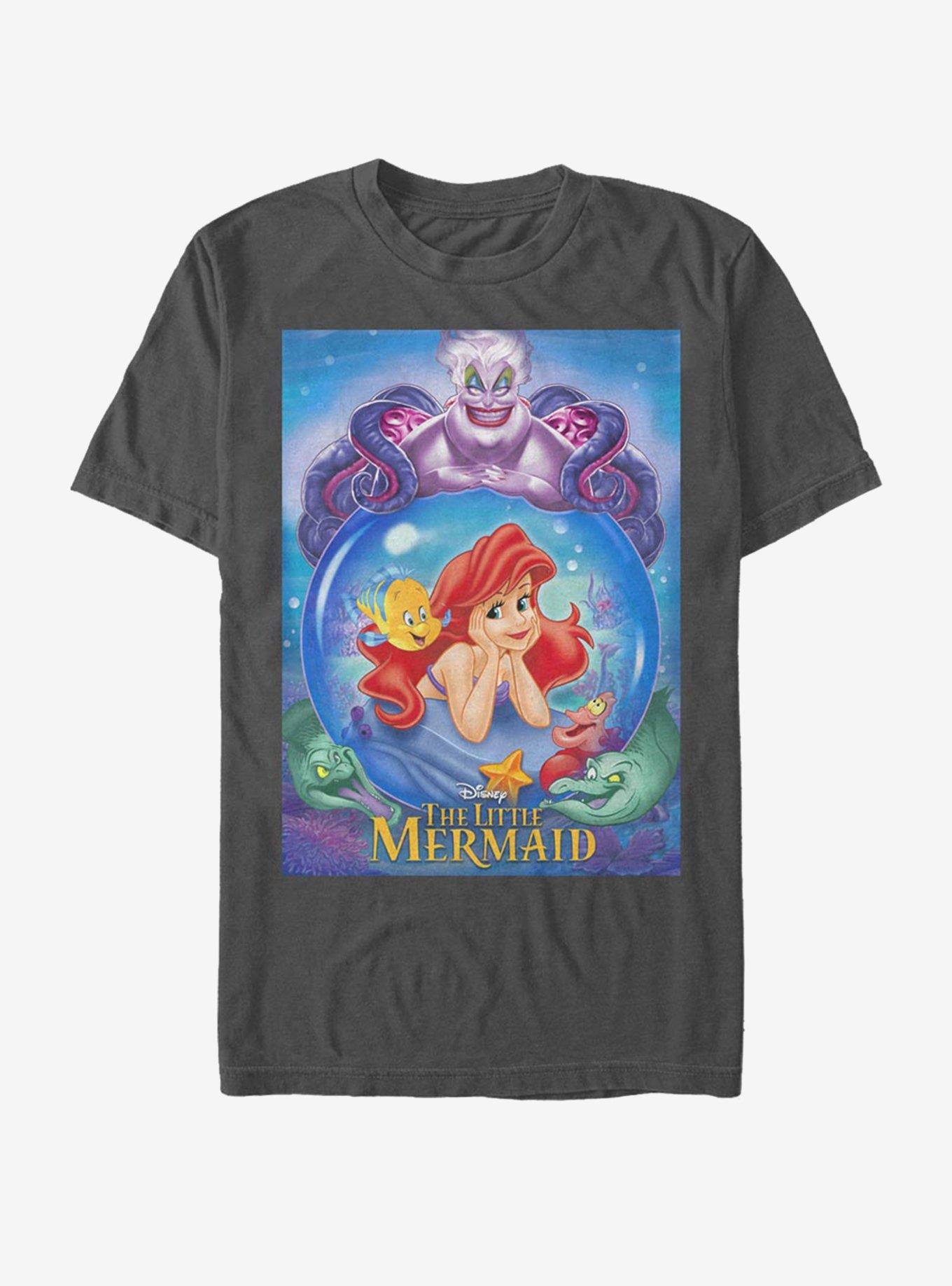 Disney The Little Mermaid Ariel And Ursula T-Shirt, CHARCOAL, hi-res