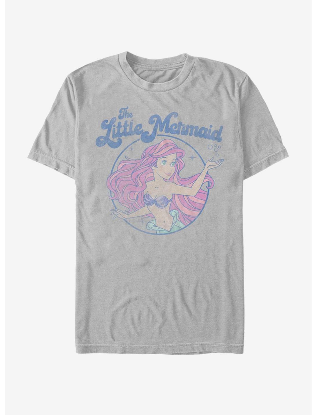 Disney The Little Mermaid Faded Ariel T-Shirt, SILVER, hi-res