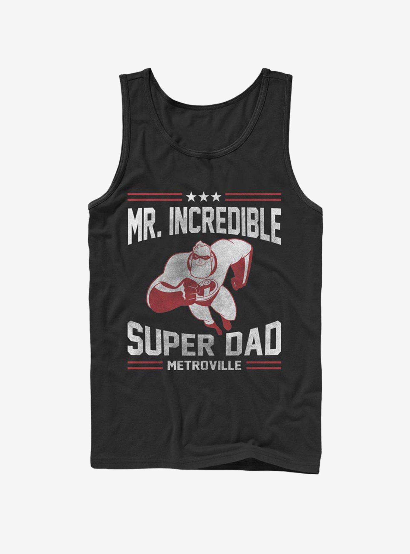 Disney Pixar The Incredibles Sporty Super Dad Tank, BLACK, hi-res