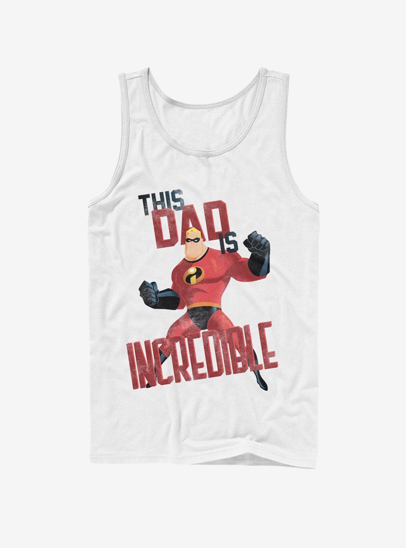 Disney Pixar The Incredibles This Dad Tank, WHITE, hi-res